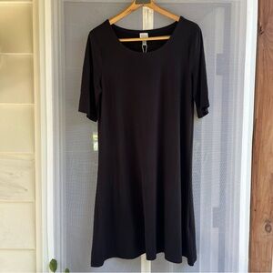 Cupio black short sleeve classic dress NWT